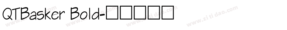 QTBasker Bold字体转换